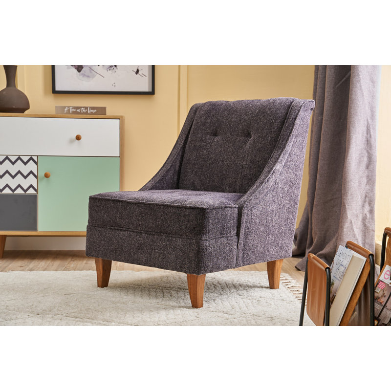Élégant fauteuil à oreilles de 26,4 po x 28,7 po x 27,6 po | Structure 100% bois de hêtre, tissu 100% polyuréthane, acrylique et polyester | 32 mousses en mousse pour plus de confort et d'élégance dans n'importe quel salon ou bureau