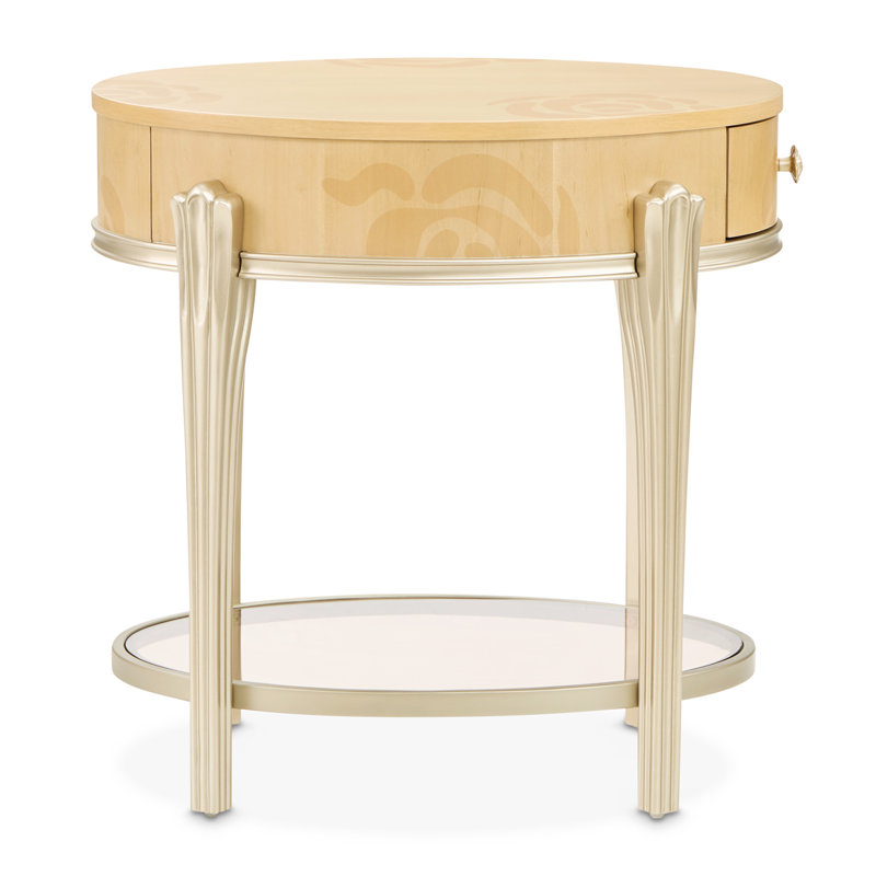 Camellia Field Caramel End Table