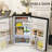 Brayden Studio 0.1m³ L Freestanding Mini Fridge with Freezer-2106436199