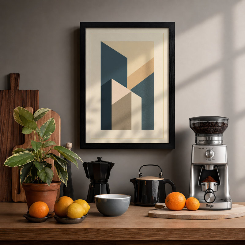 Modernist Architecture Art Deco - Framed Print, A2 - 59.4 x 42.0 cm, Black