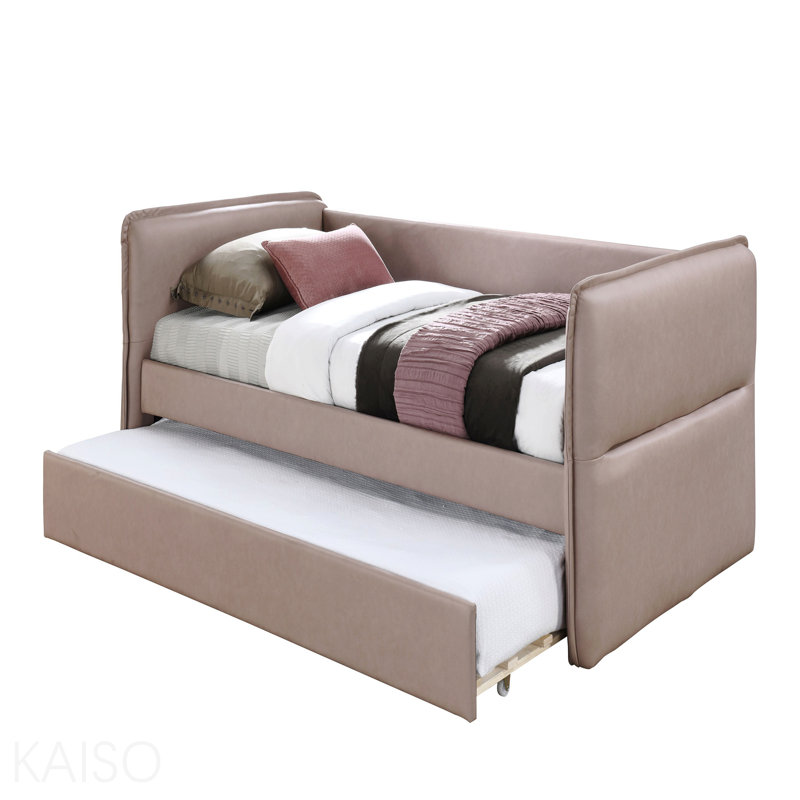 Lit de jour avec couchette en rose cendré, Mauve