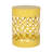 Modern Outdoor Metal S/2 End Table , Yellow, Iron, No Assembly, Powder-Coated Frame, Chic Minimalist Design, 13.73"W X 13.73"D 18.18"H & 12.00"W 12.00"D 16.00"H Yellow Tables, Iron Construction,-1019179605