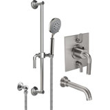 Descanso 1.8 GPM Styletherm Thermostatic Complete Shower System with Handshower Slide Bar and Tub Spout