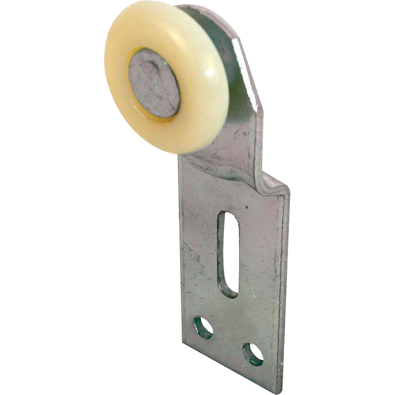 Rouleau de porte de placard, avant, décalé de 1/4 po, roue en nylon de 1 po (paquet de 2)