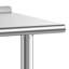 Table de travail en acier inoxydable, table de préparation des aliments de 24 x 30 pouces avec dosseret, poste de travail de cuisine commerciale avec tablette inférieure réglable, table de travail en métal robuste pour l'extérieur de la maison de restaurant