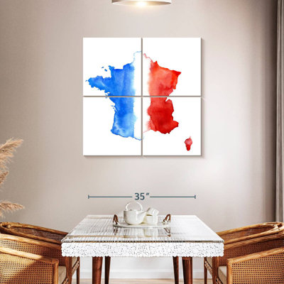 Carte du drapeau de la France