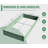 8X4X1 Ft Galvanized Raised Garden Bed-626940331-626940328