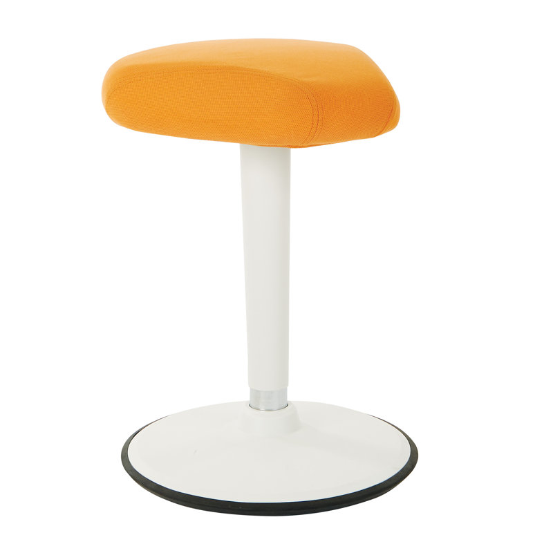 Oaties Adjustable Height Ergonomic Active Stool, Orange