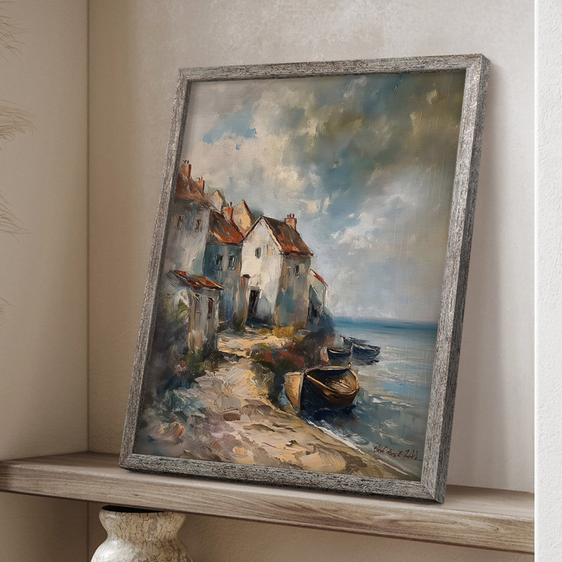 LANDSCAPES Series CECVI, reproduction d'art encadrée - bois massif, H 11 po x l 9 po