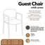 Chaise de salle d'attente empilable avec roues amovibles-98154766