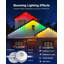 Lumières extérieures fixes Lumary de 158 pi avec 120 lumières DEL RVBAICW 2400LM, IP67 imperméable, contrôle IC et modes scène pour la décoration de Noël d'Halloween, fonctionne avec Alexa et l'assistant Google-133647366