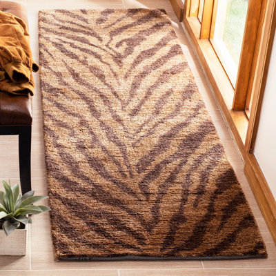 Ferrera Hand-Knotted Natural/Black Area Rug