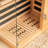 1 Person Indoor Bluetooth Compatible FAR Infrared Sauna in Canadian Hemlock, Touch-Tone Keypad, LED Therapy Light