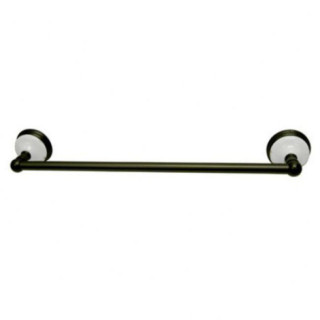 Victorian Wall Mounted Towel Bar, Satin Nickel