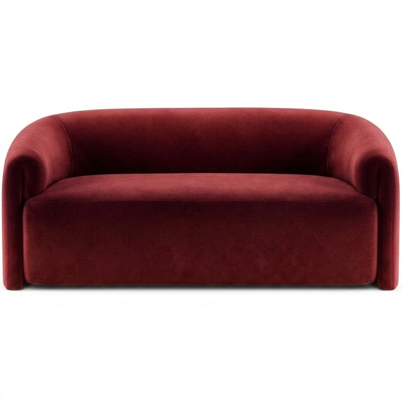 Solid Velvet | Velluto Fabric, Cherry