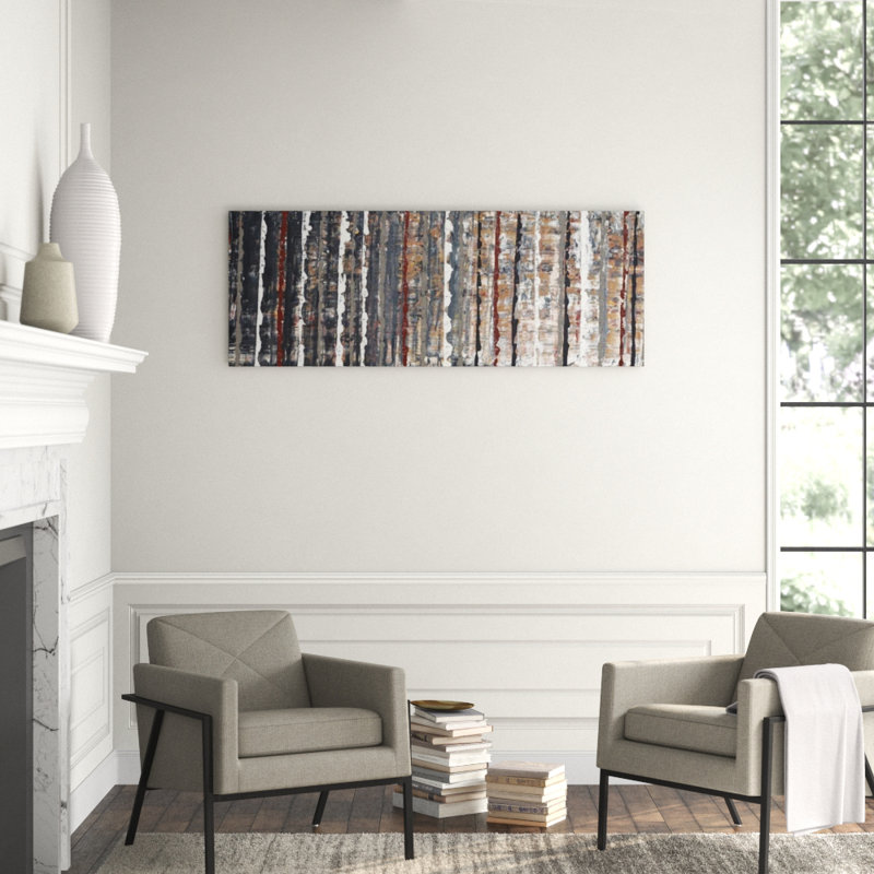 Tree Line Print by Chelsea Art Studio, Hand Embellishment, 30" H x 80" W