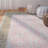 Guzi Hand Hooked Wool/Cotton Oriental Rug in Pink/Taupe-22531551