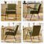 Motif de fauteuil en tissu coloré, chaise d'appoint moderne à haut dossier, chaises de salon avec pieds en métal et rembourrage doux, chaises de canapé pour le bureau personnel, la chambre à coucher, la salle à manger