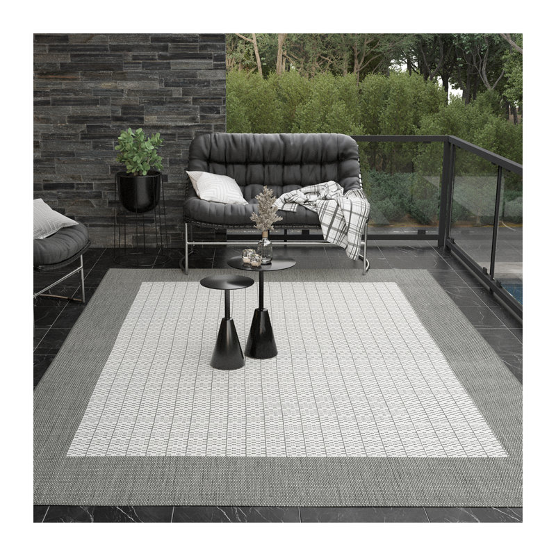 Tapis gris / beige Fierce Campo, Rectangle 8 pi 6 po x 13 pi