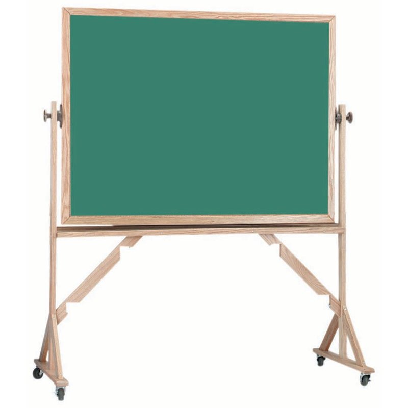 Tableau noir réversible sur pied, Vert, H 3 po x l 4 po
