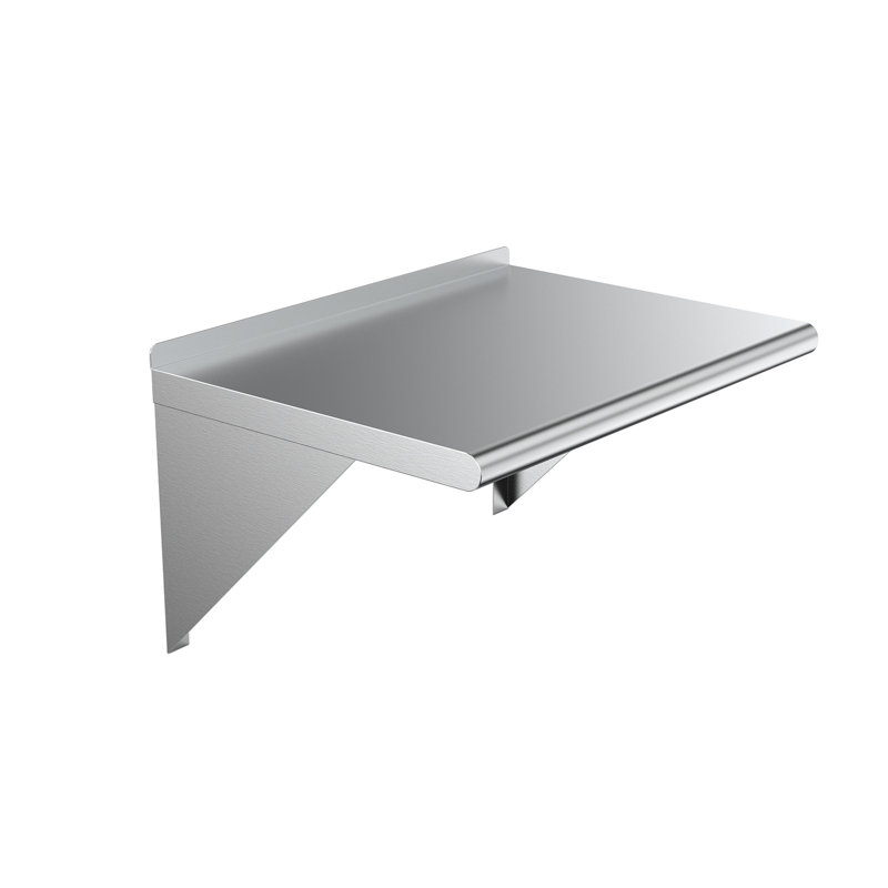 Amgood Stainless Steel Wall Shelf, 23" H x 24" W x 24" D
