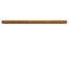 12" x 0.5" Honed Travertine Pencil Liner Tile Trim in Brown