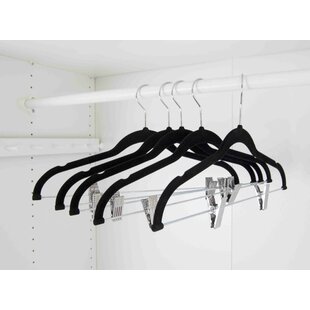  Closet Complete Premium True Heavyweight Velvet Hangers, 50,  Black : Home & Kitchen