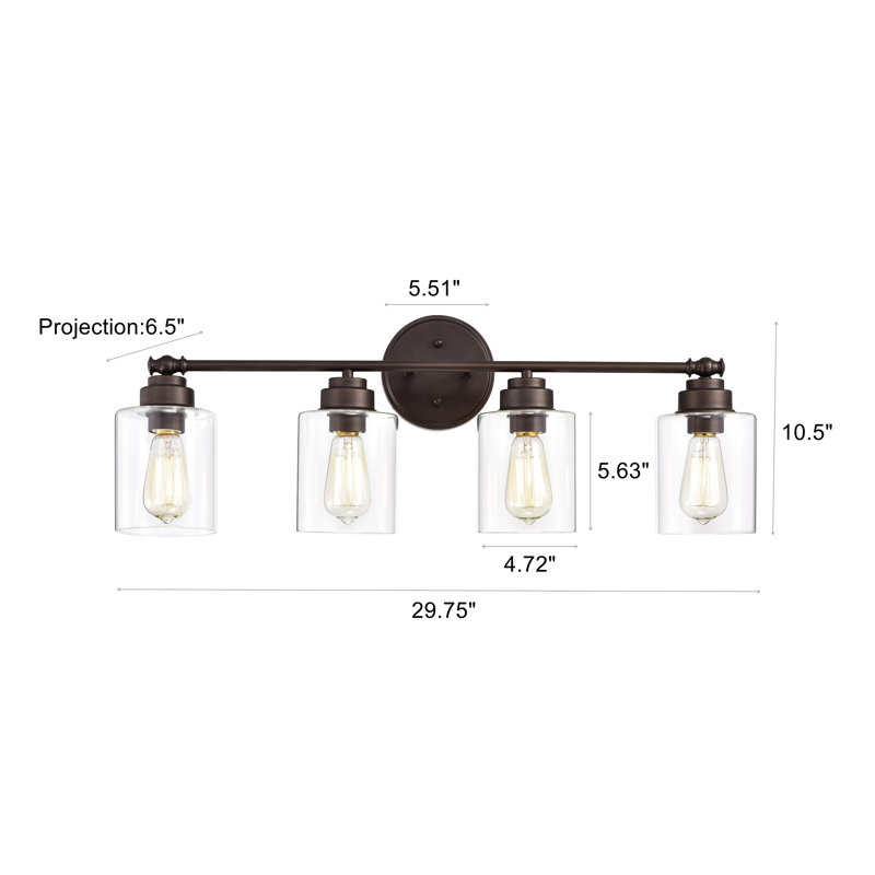 Dorning Vanity Light, Oil Rubbed Bronze, 4