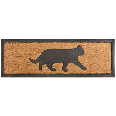 Rubber & Coir Doormat (Cat)