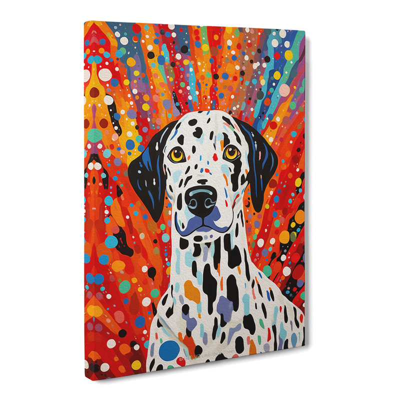 Dalmation Colour Field - Print, 50cm H x 35cm W x 3cm D
