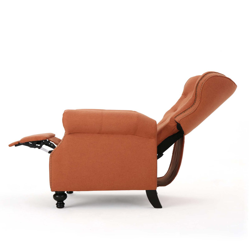Push Rack Recliner, Orange