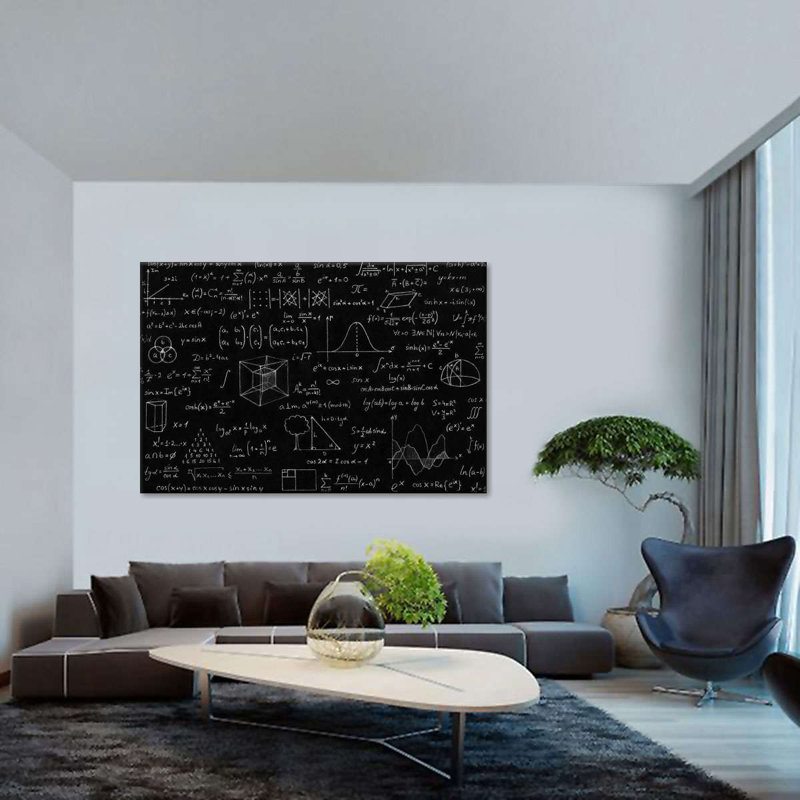 " Math Equations ", 34" H x 51" W x 1.25" D