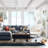 Modern Upholstered Adjustable Height Accent Chair PU Leather Swivel Barrel Chair