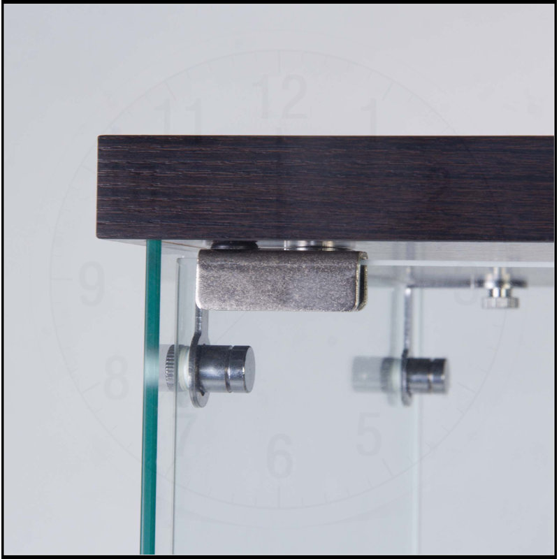 Versatile Two-Door Glass Display Cabinet with Multiple Features