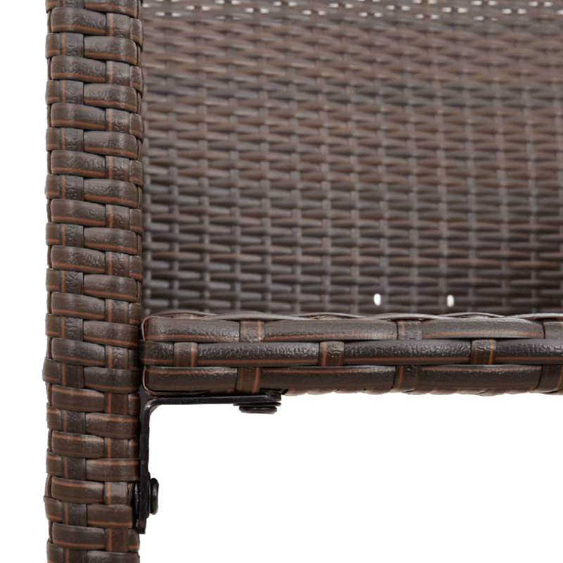 Orsini Rattan Outdoor 80cm Bar Stool, Brown