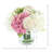 Hydrangea and Viburnum Arranged in Glass Vase