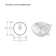 16" Ceramic Round Vessel Bathroom Sink with Overflow
