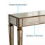 Ensemble de console et miroir mural antique