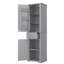 Armoire de rangement haute pour salle de bain - Armoire de rangement autoportante avec tablettes réglables, panneau de fibres à densité moyenne avec finition peinte, parfaite pour organiser vos articles essentiels-1762766044