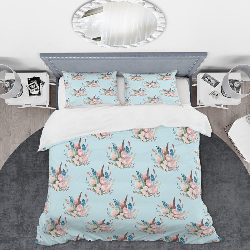 Ensemble de housse de couette en microfibre 3 pièces, Housse de couette pour très grand lit et 2 très