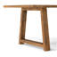Table de salle à manger de style campagnard moderne en bois de manguier massif l 72 po Whitley-1398599120