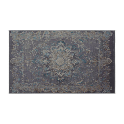 Machine Washable Gray Area Rug