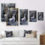 Cerf moderne dans la nature - peinture sur toile-408675148-408675158
