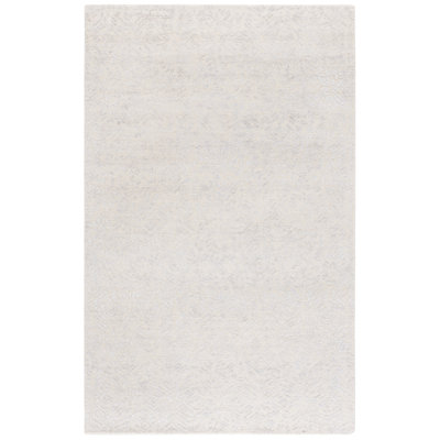 Glamour 620 Hand Tufted Wool/Viscose/Cotton Oriental Rug in Ivory