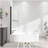 31"-32" W x 55" H Matte Black Flexible 180° Pivot Shower Door Reversible Installation Frameless Bathtub Screen,1/4"(6MM) Tempered Glass With Nano Easy Cleaning And Stick Explosion-proof Membrance-122862314