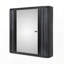 Armoire de salle de bain murale polyvalente avec tablettes intérieures et style moderne