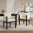 Merlean Linen Upholstered Dining Chairs With Rubberwood Frame-114730334-114730332