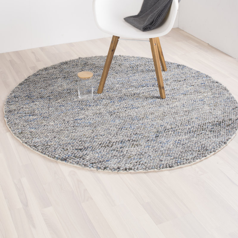 Jenks Solid Colour Hand Woven Area Rug, Rectangle 200 x 290cm