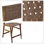 Tabouret de comptoir en similicuir tissé H 24 po