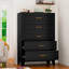 Commode 5 tiroirs pour garde-robe de chambre en métal à 5 tiroirs pour collection et rangement-456751602